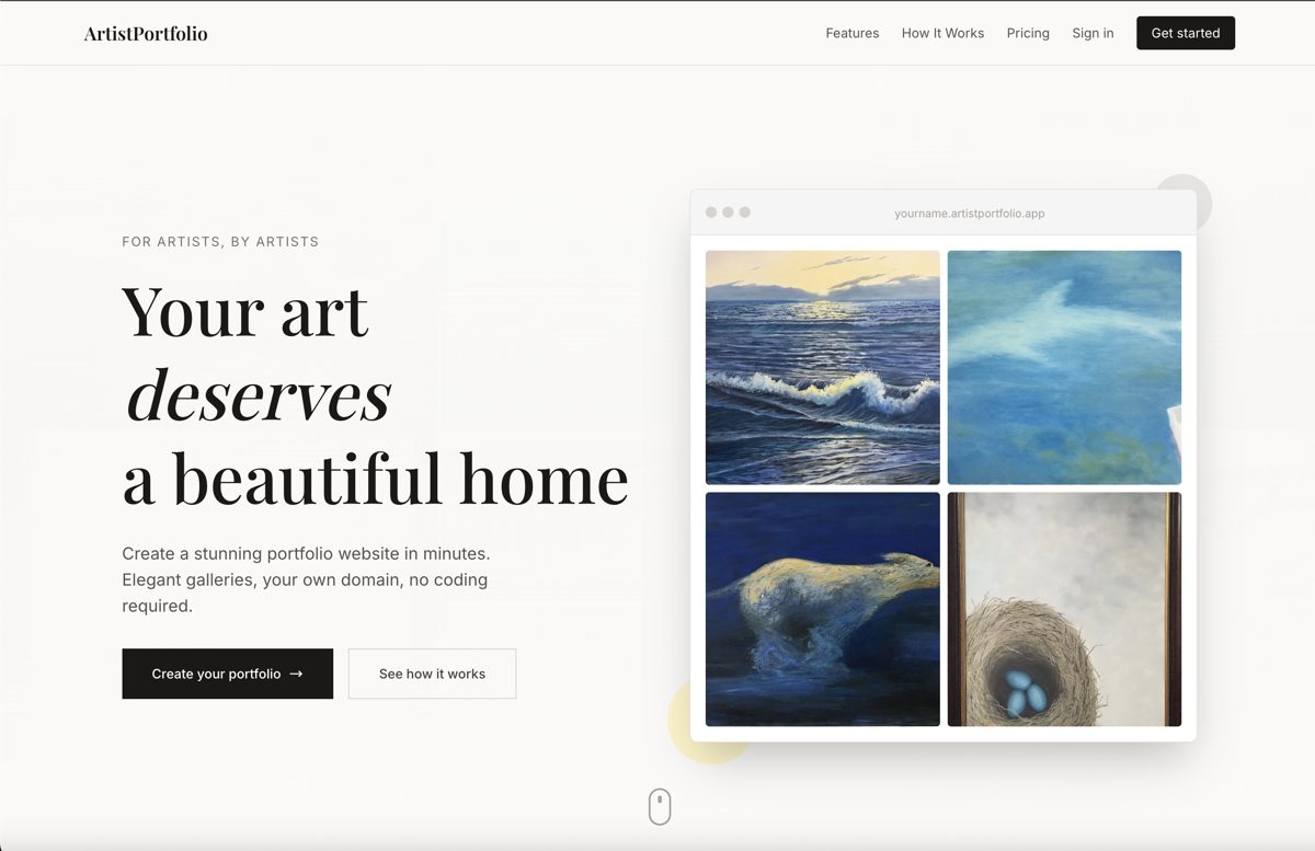 ArtistPortfolio preview