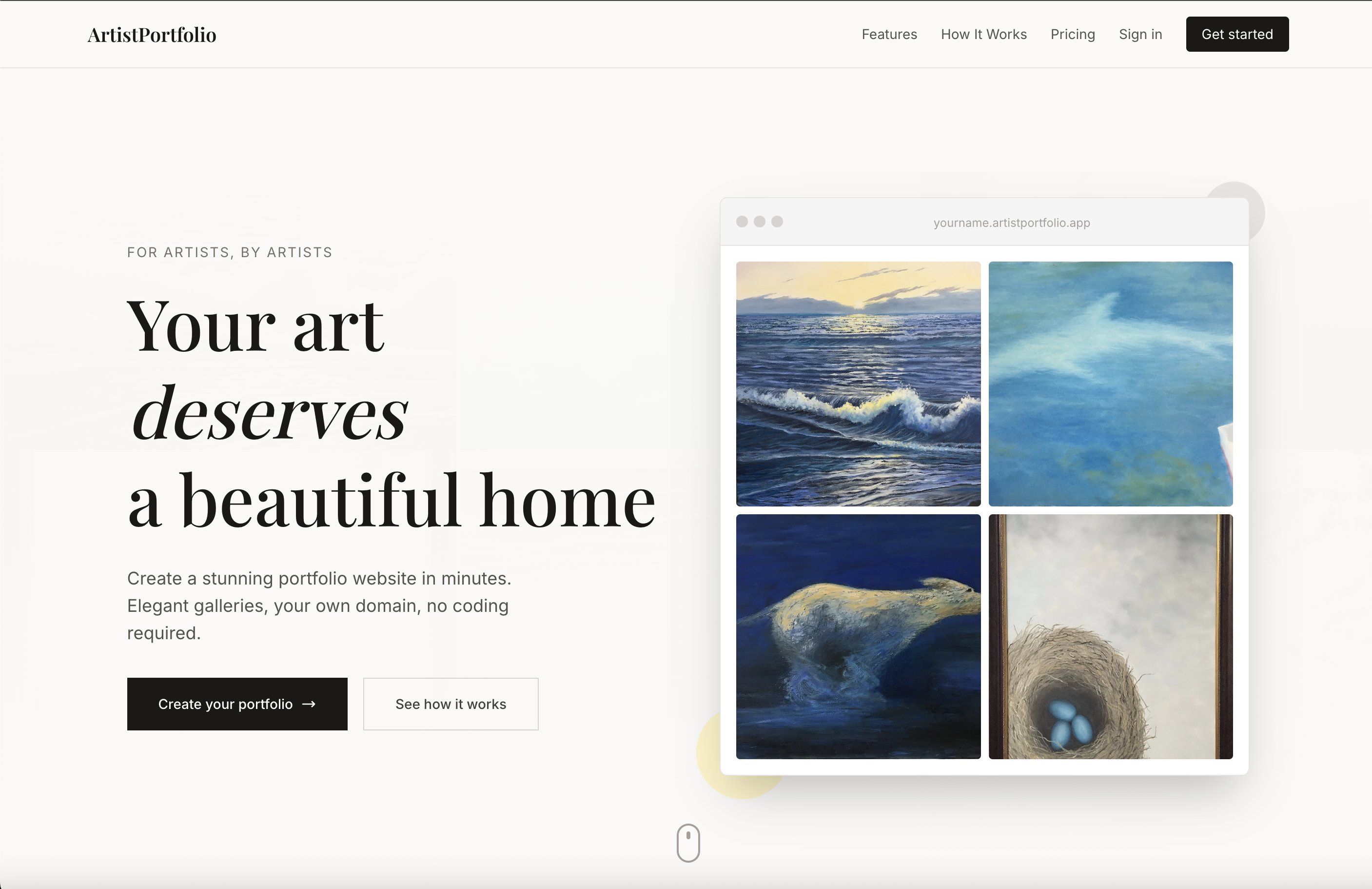 ArtistPortfolio preview