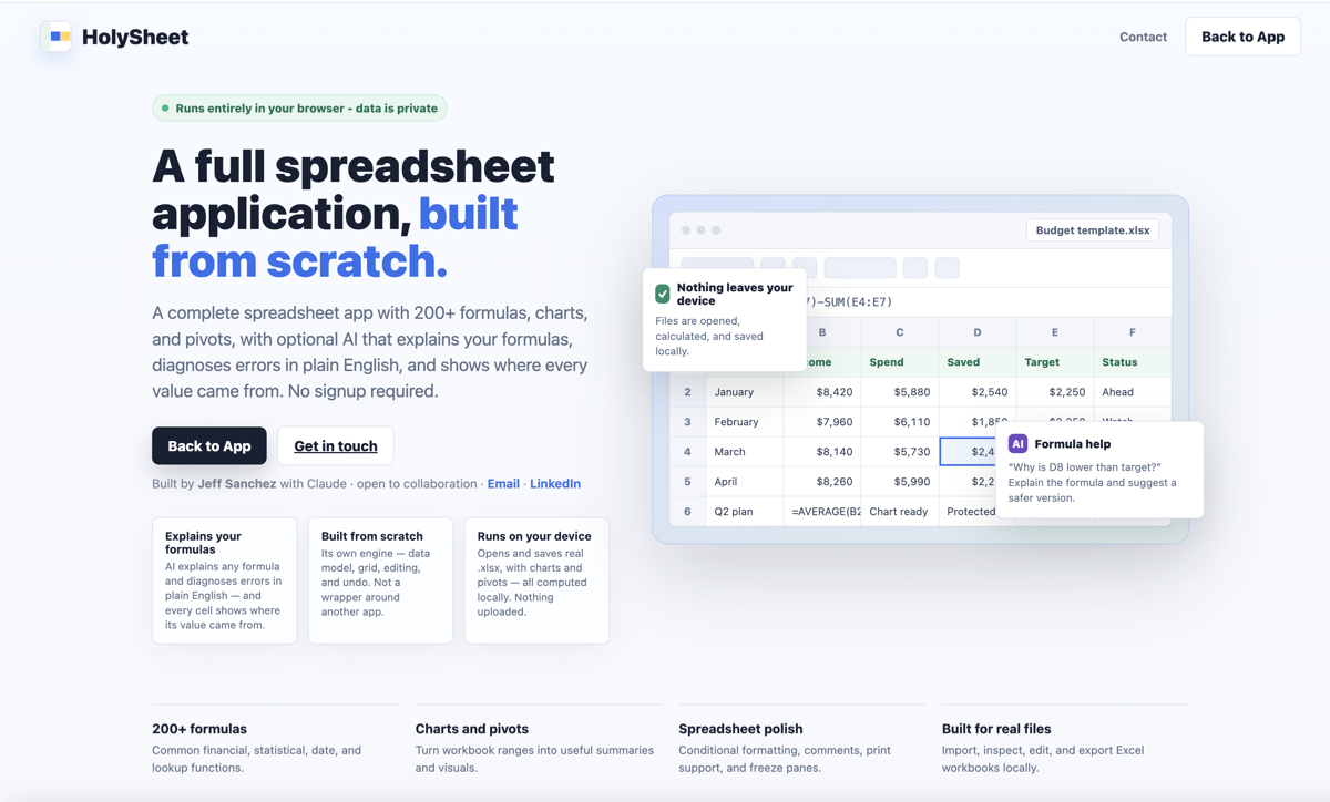 HolySheet preview