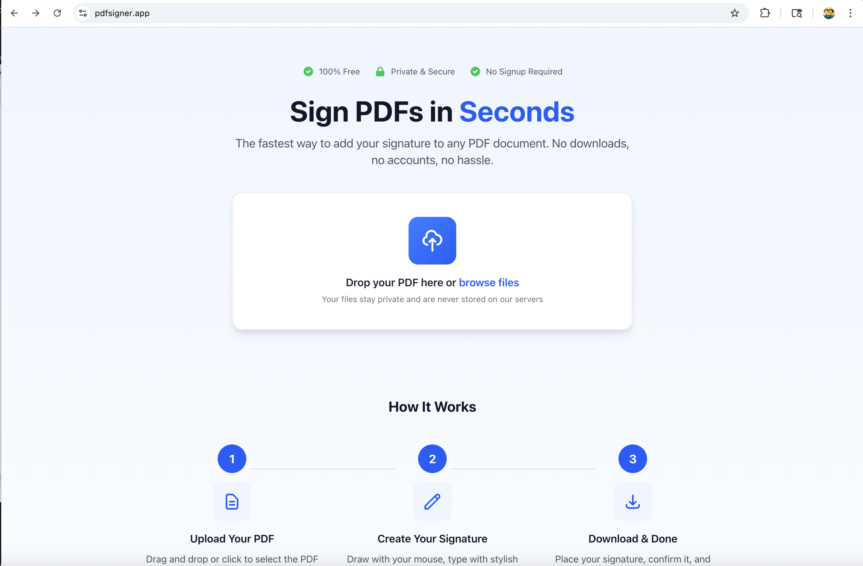 PDF Signer preview