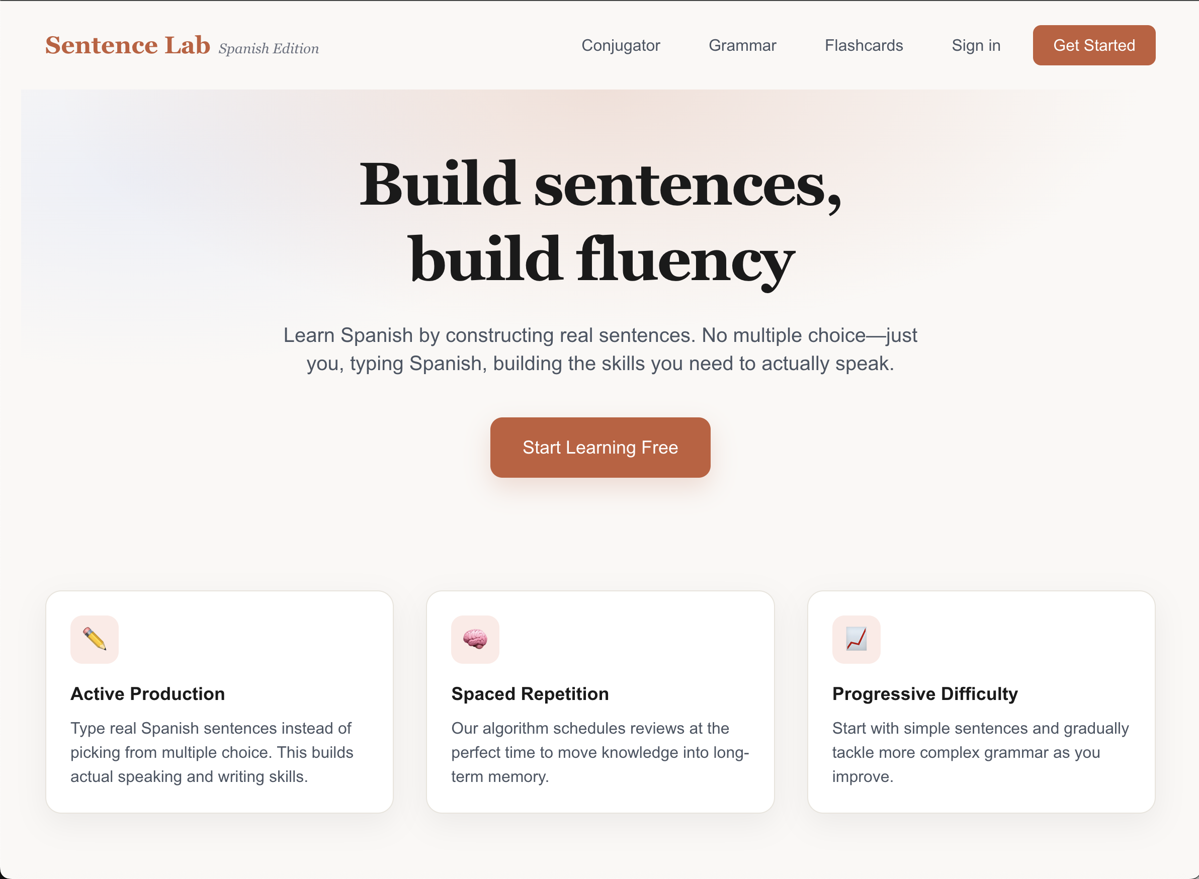 Sentence Lab preview